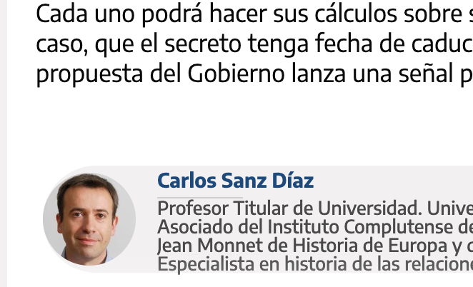 Hacia el fin del secreto eterno